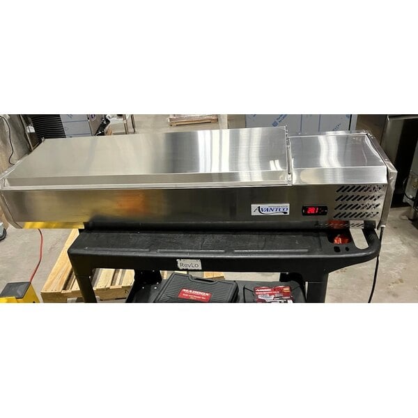 Scratch and Dent Avantco CPT-54 54" Countertop Refrigerated Prep Rail