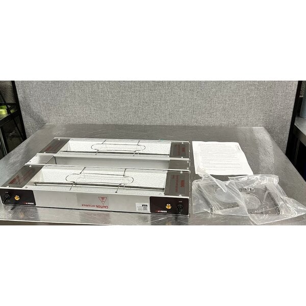 Scratch and Dent ServIt 24" Double Strip Warmer with Dual Toggle Controls - 120V, 1,000W