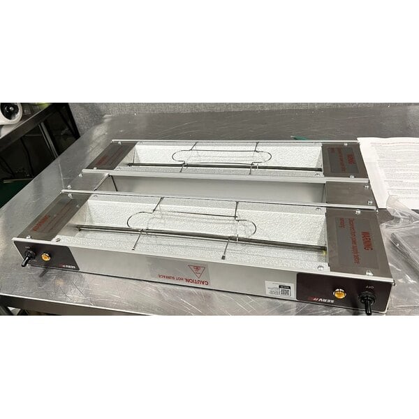 Scratch and Dent ServIt 24" Double Strip Warmer with Dual Toggle Controls - 120V, 1,000W