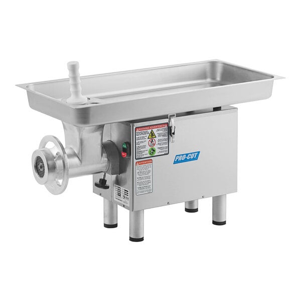 Scratch and Dent ProCut KG-22-W-XP #22 Electric Meat Grinder with Safe Guard - 220V, 2 hp