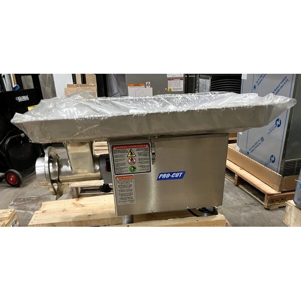 Scratch and Dent ProCut KG-22-W-XP #22 Electric Meat Grinder with Safe Guard - 220V, 2 hp