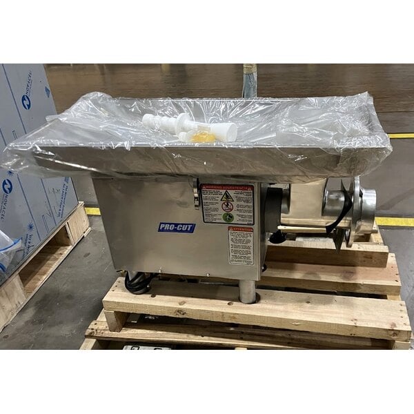 Scratch and Dent ProCut KG-22-W-XP #22 Electric Meat Grinder with Safe Guard - 220V, 2 hp