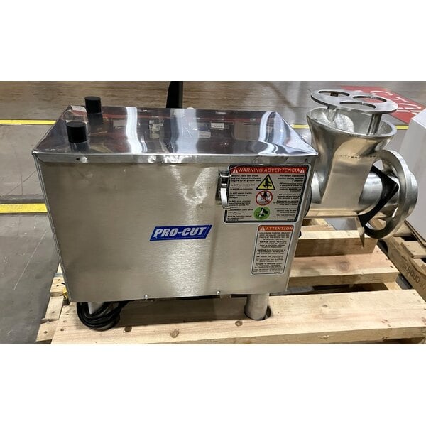 Scratch and Dent ProCut KG-22-W-XP #22 Electric Meat Grinder with Safe Guard - 220V, 2 hp