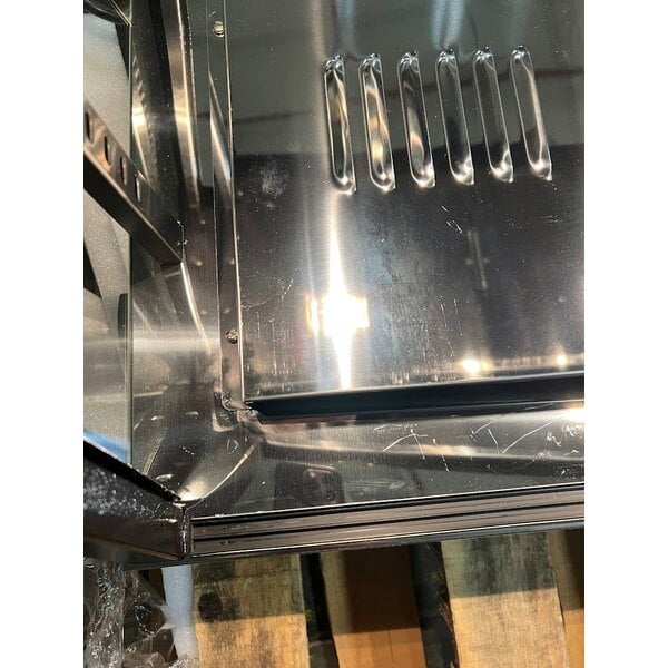 Scratch and Dent Avantco HDC-26 26" Self/Full Service 3 Shelf Countertop Heated Display Case with Sliding Doors - 120V, 1580W