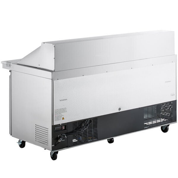 Scratch and Dent Avantco SS-PT-71M-HC 70" 3 Door Mega Top Stainless Steel Refrigerated Sandwich Prep Table