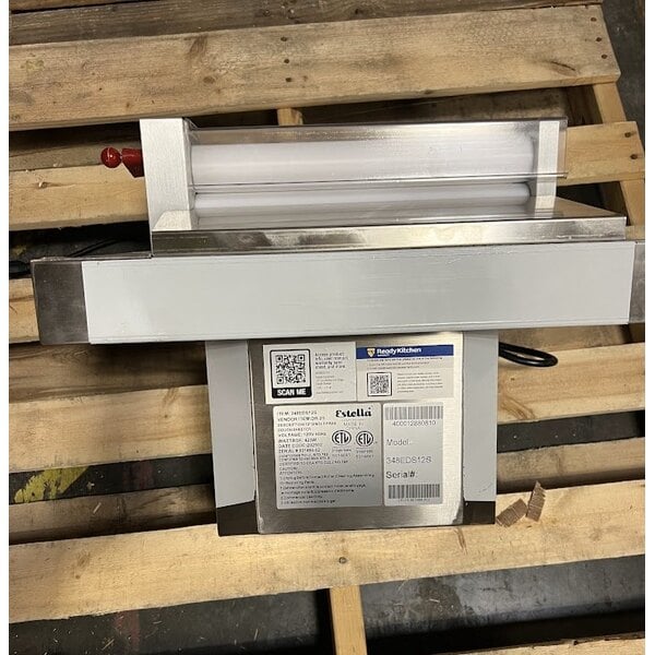 Scratch and Dent Estella EDS12S 12" Countertop One Stage Dough Sheeter - 120V, 1/2 HP