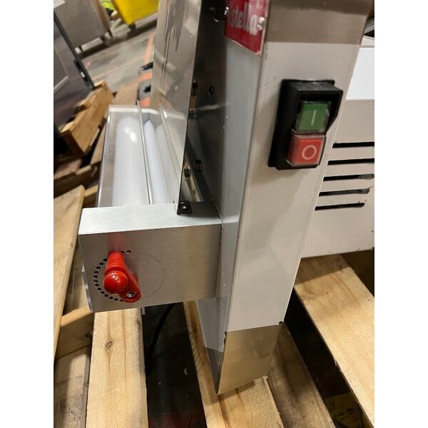 Scratch and Dent Estella EDS12S 12" Countertop One Stage Dough Sheeter - 120V, 1/2 HP