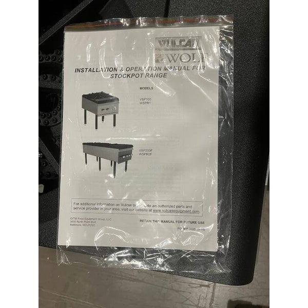 Scratch and Dent Wolf by Vulcan WSPR1-NAT Natural Gas Stock Pot Range - 110,000 BTU