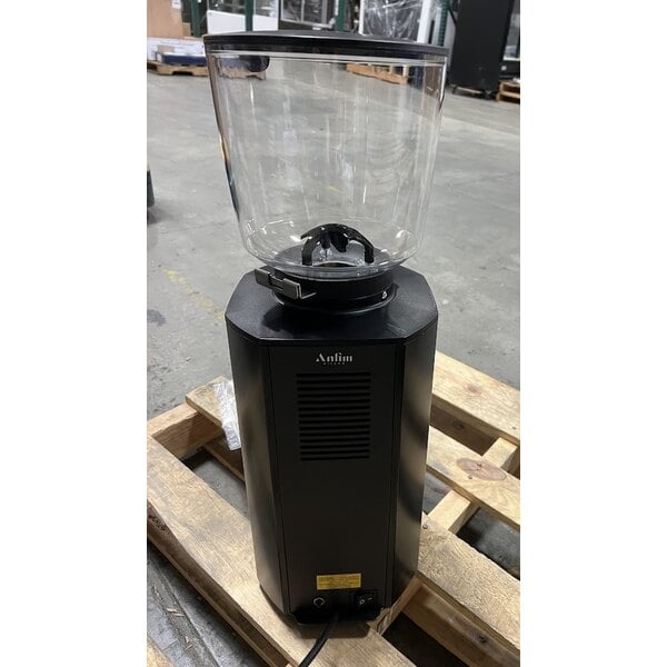 Scratch and Dent Anfim Alba 4.4 lb. Black On-Demand Espresso Grinder - 110V