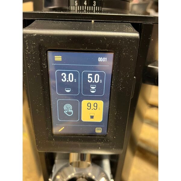 Scratch and Dent Anfim Alba 4.4 lb. Black On-Demand Espresso Grinder - 110V