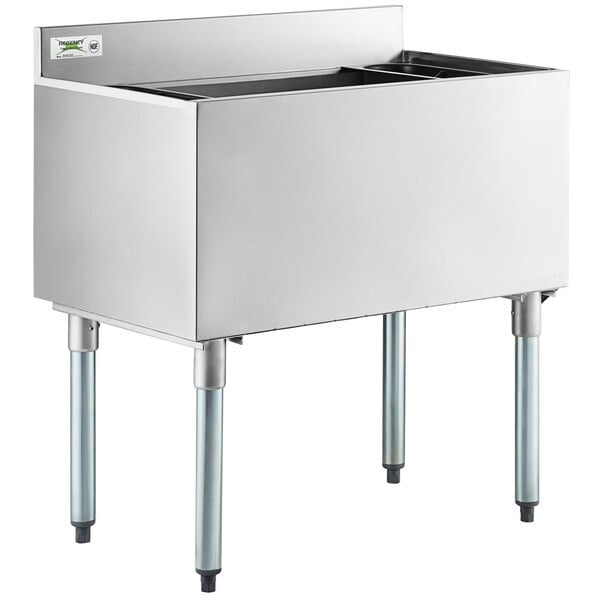 Scratch and Dent Regency 18" x 30" Underbar Ice Bin - 98 lb.