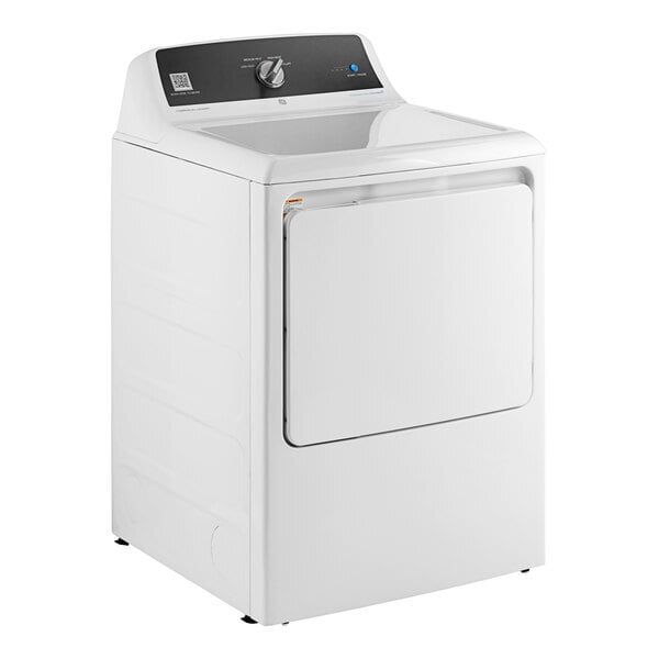Scratch and Dent GE VTD52GASRWB 7.4 cu. ft. Front Load Gas-Powered Commercial Dryer - Free Use / App Payment