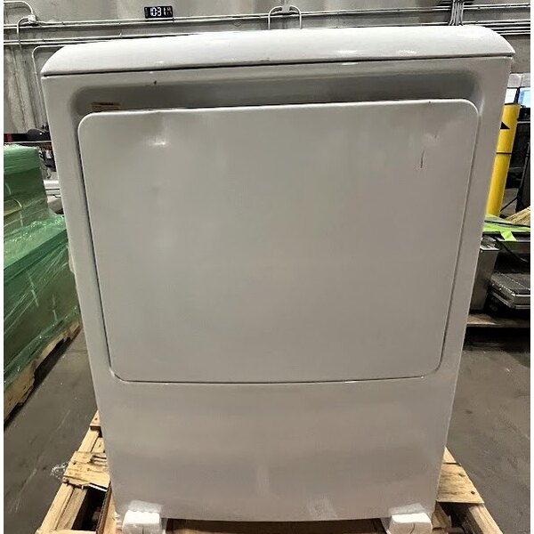 Scratch and Dent GE VTD52GASRWB 7.4 cu. ft. Front Load Gas-Powered Commercial Dryer - Free Use / App Payment