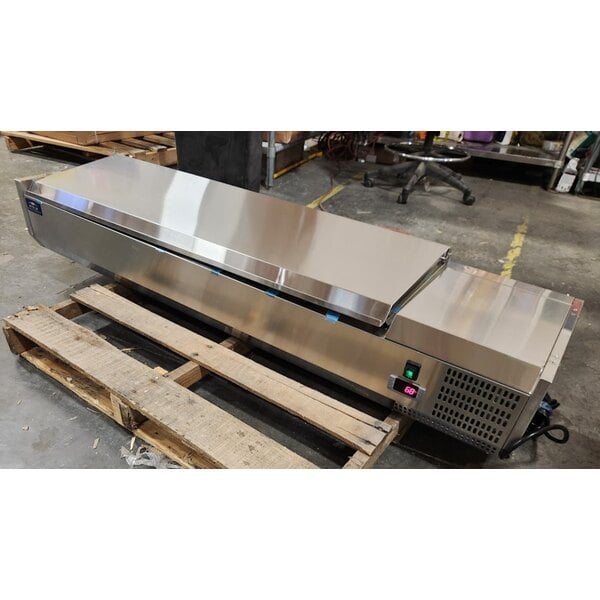 Scratch and Dent Arctic Air ACP63 63" Refrigerated Countertop Condiment Prep Station