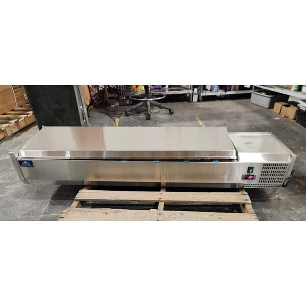 Scratch and Dent Arctic Air ACP63 63" Refrigerated Countertop Condiment Prep Station