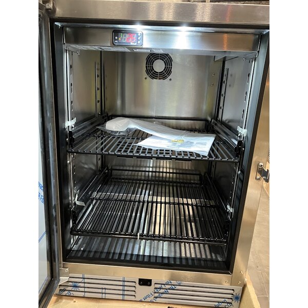 Scratch and Dent Perlick HC24FS-BS-STK 24" Black Single Door Undercounter Glass Chiller