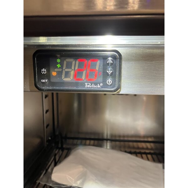 Scratch and Dent Perlick HC24FS-BS-STK 24" Black Single Door Undercounter Glass Chiller