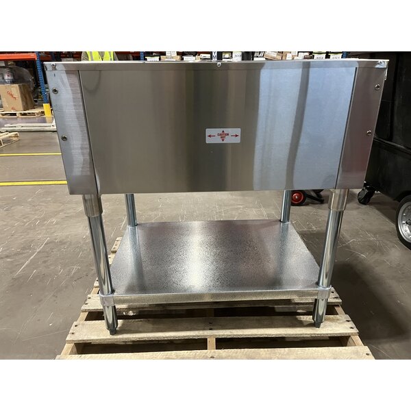 Scratch and Dent Advance Tabco HF-2G Liquid Propane Two Pan Powered Hot Food Table - Open Well