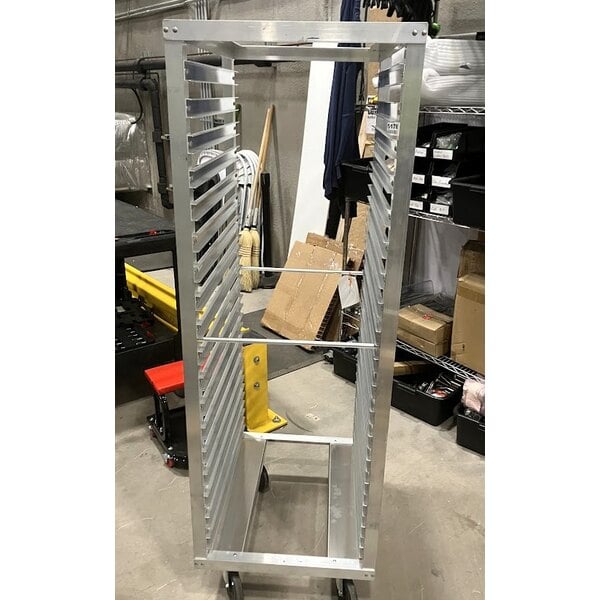 Scratch and Dent Metro RF13N 36 Pan End Load Aluminum Roll-In Refrigerator Rack