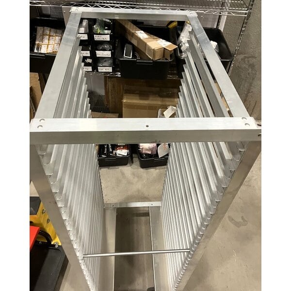 Scratch and Dent Metro RF13N 36 Pan End Load Aluminum Roll-In Refrigerator Rack