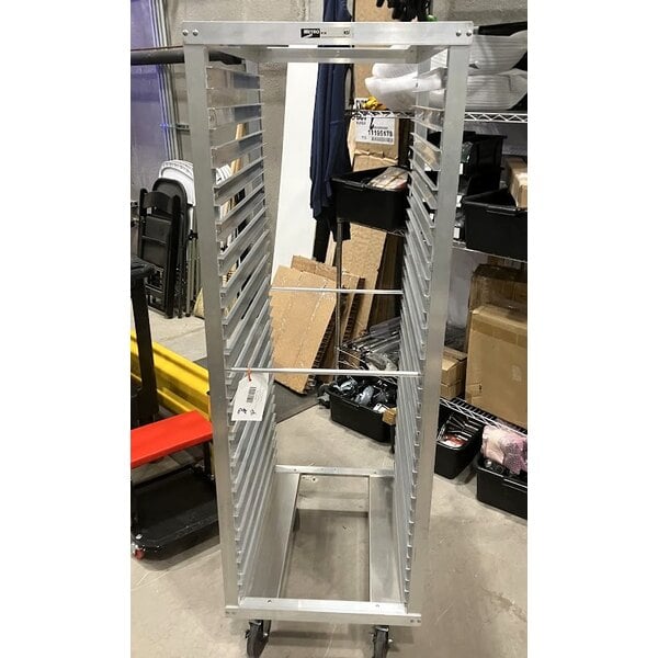 Scratch and Dent Metro RF13N 36 Pan End Load Aluminum Roll-In Refrigerator Rack