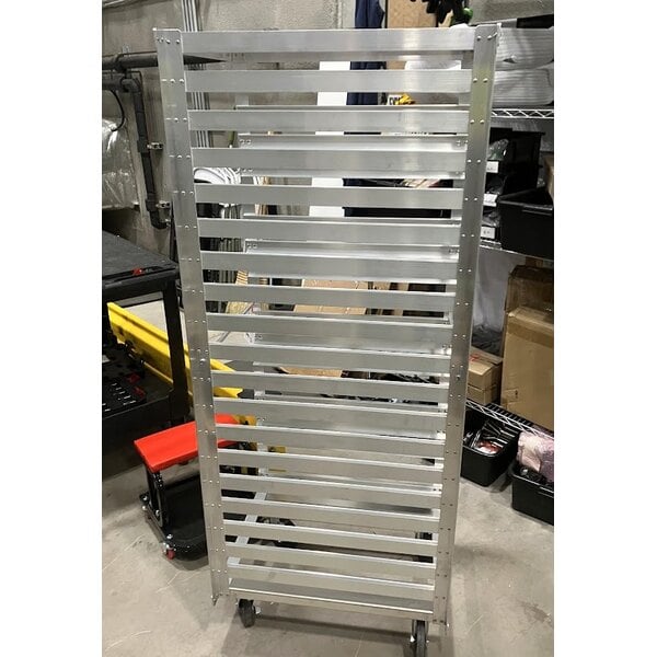 Scratch and Dent Metro RF13N 36 Pan End Load Aluminum Roll-In Refrigerator Rack