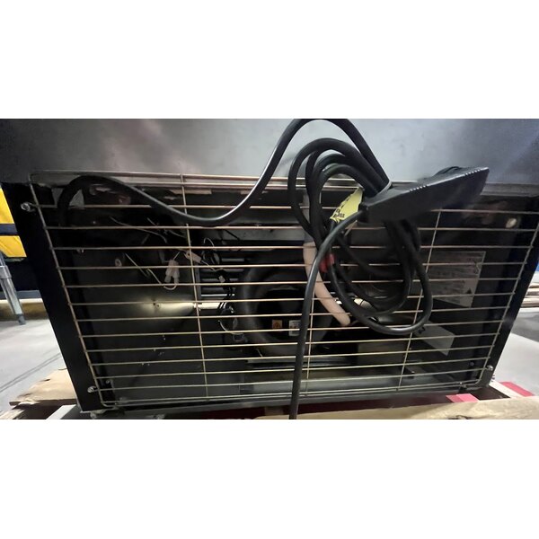 Scratch and Dent Beverage-Air MT23-1B-18 29 1/2" Marketeer Series Black Refrigerated Glass Door Merchandiser with Left Hinged Door and LED Lighting