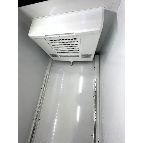 Scratch and Dent Beverage-Air MT23-1B-18 29 1/2" Marketeer Series Black Refrigerated Glass Door Merchandiser with Left Hinged Door and LED Lighting