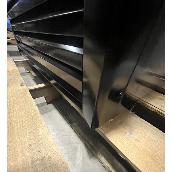 Scratch and Dent Beverage-Air MT23-1B-18 29 1/2" Marketeer Series Black Refrigerated Glass Door Merchandiser with Left Hinged Door and LED Lighting