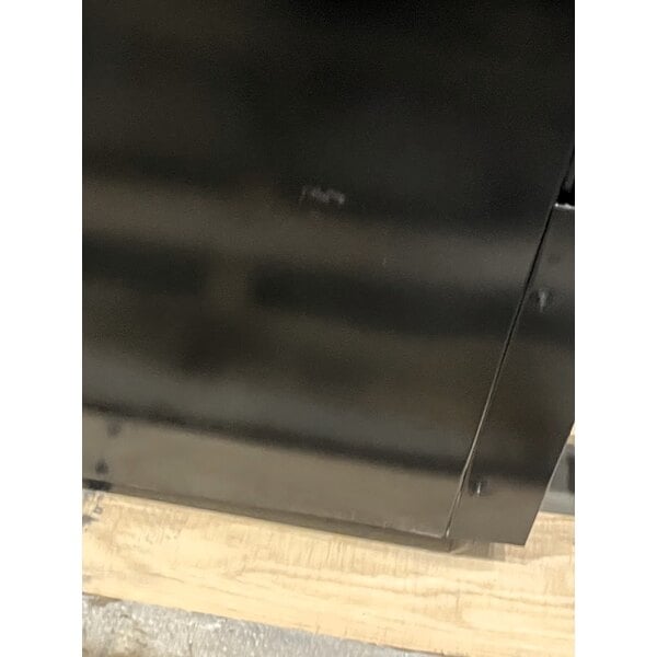 Scratch and Dent Beverage-Air MT23-1B-18 29 1/2" Marketeer Series Black Refrigerated Glass Door Merchandiser with Left Hinged Door and LED Lighting