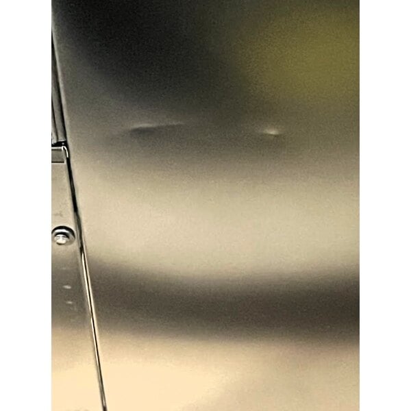 Scratch and Dent Beverage-Air MT23-1B-18 29 1/2" Marketeer Series Black Refrigerated Glass Door Merchandiser with Left Hinged Door and LED Lighting