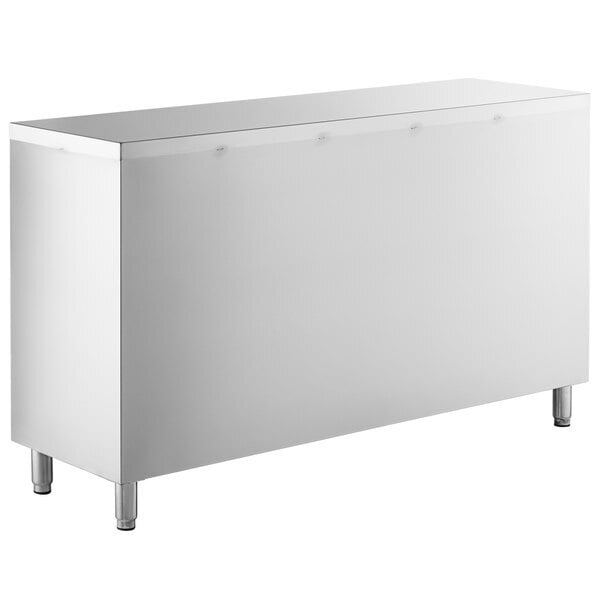 Scratch and Dent Regency 18" x 60" 18 Gauge Type 304 Stainless Steel Dish Cabinet with Adjustable Midshelf