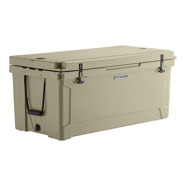 Scratch and Dent CaterGator CG170TAN Tan 170 Qt. Rotomolded Outdoor Cooler / Ice Chest