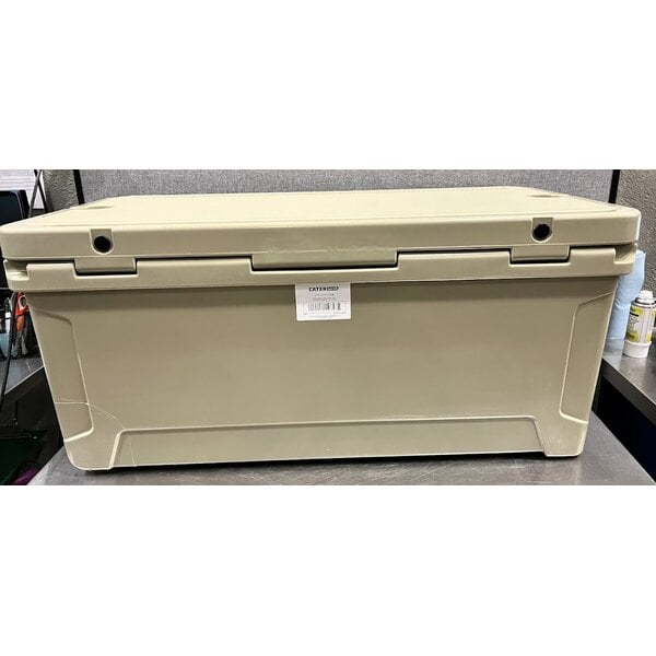 Scratch and Dent CaterGator CG170TAN Tan 170 Qt. Rotomolded Outdoor Cooler / Ice Chest