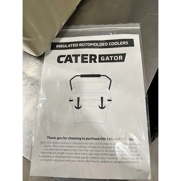 Scratch and Dent CaterGator CG170TAN Tan 170 Qt. Rotomolded Outdoor Cooler / Ice Chest