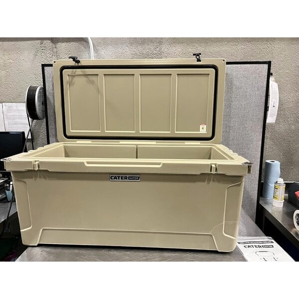 Scratch and Dent CaterGator CG170TAN Tan 170 Qt. Rotomolded Outdoor Cooler / Ice Chest