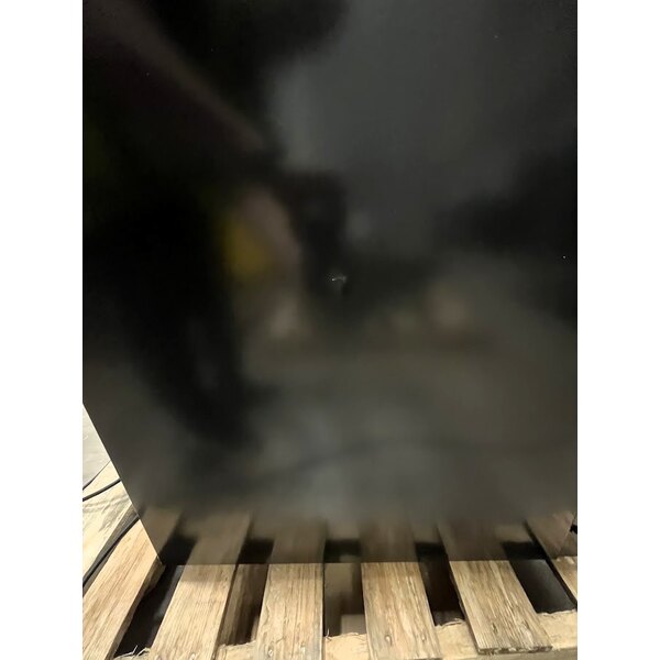 Scratch and Dent Beverage-Air MT23-1B-18 29 1/2" Marketeer Series Black Refrigerated Glass Door Merchandiser with Left Hinged Door and LED Lighting