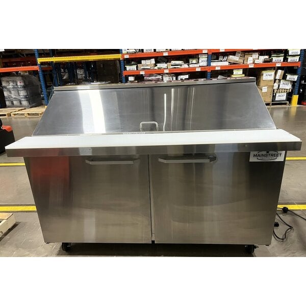 Scratch and Dent MainStreet Equipment 60" Mega Top 2 Door Refrigerated Sandwich Prep Table