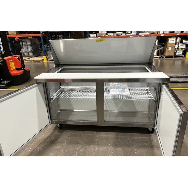 Scratch and Dent MainStreet Equipment 60" Mega Top 2 Door Refrigerated Sandwich Prep Table