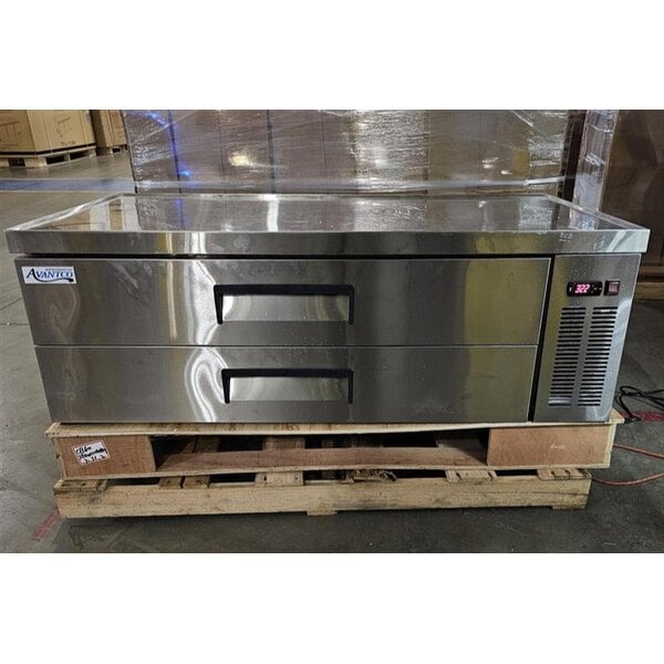 Scratch and Dent Avantco CBE-60-HC 60" 2 Drawer Refrigerated Chef Base