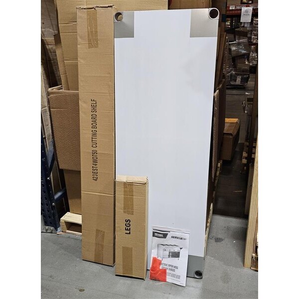 Scratch and Dent ServIt Four Pan Open Well Electric Steam Table with Adjustable Undershelf - 208/240V, 3000W