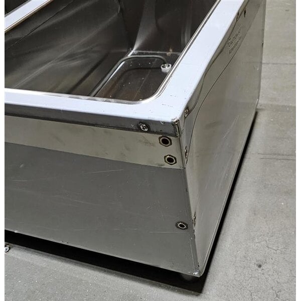 Scratch and Dent ServIt Four Pan Open Well Electric Steam Table with Adjustable Undershelf - 208/240V, 3000W