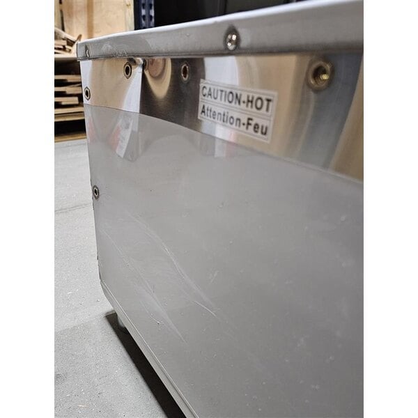 Scratch and Dent ServIt Four Pan Open Well Electric Steam Table with Adjustable Undershelf - 208/240V, 3000W