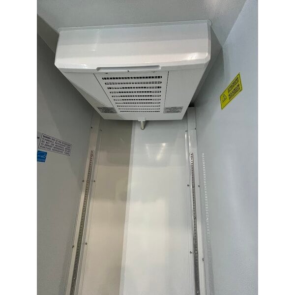 Scratch and Dent Beverage-Air MT23-1B-18 29 1/2" Marketeer Series Black Refrigerated Glass Door Merchandiser with Left Hinged Door and LED Lighting