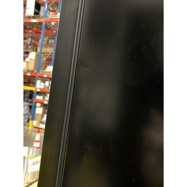 Scratch and Dent Beverage-Air MT23-1B-18 29 1/2" Marketeer Series Black Refrigerated Glass Door Merchandiser with Left Hinged Door and LED Lighting