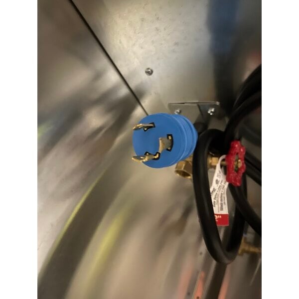 Scratch and Dent Advance Tabco SW-6E-240-BS Six Pan Electric Hot Food Table with Partially Enclosed Base - Sealed Well, 208/240V