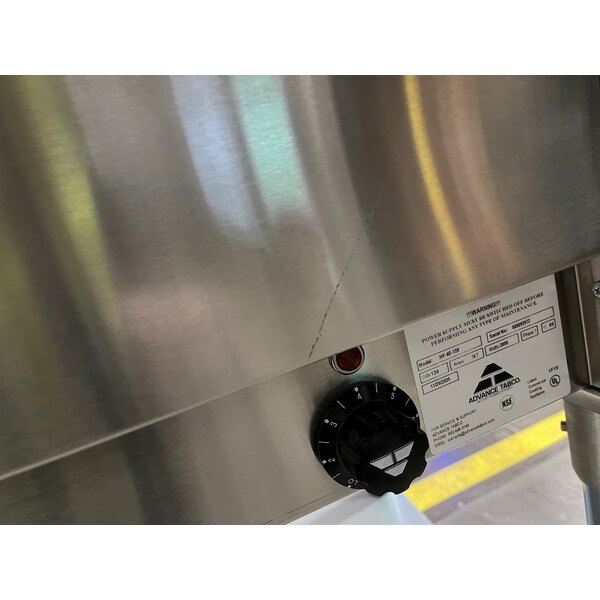 Scratch and Dent Advance Tabco HF-4E-120 Four Pan Electric Steam Table with Undershelf - Open Well, 120V