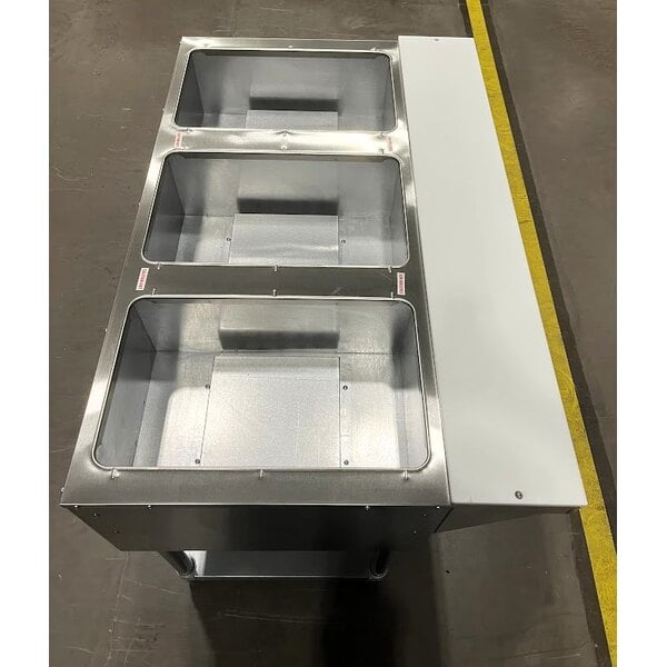 Scratch and Dent Advance Tabco HF-3G Liquid Propane Three Pan Powered Hot Food Table - Open Well