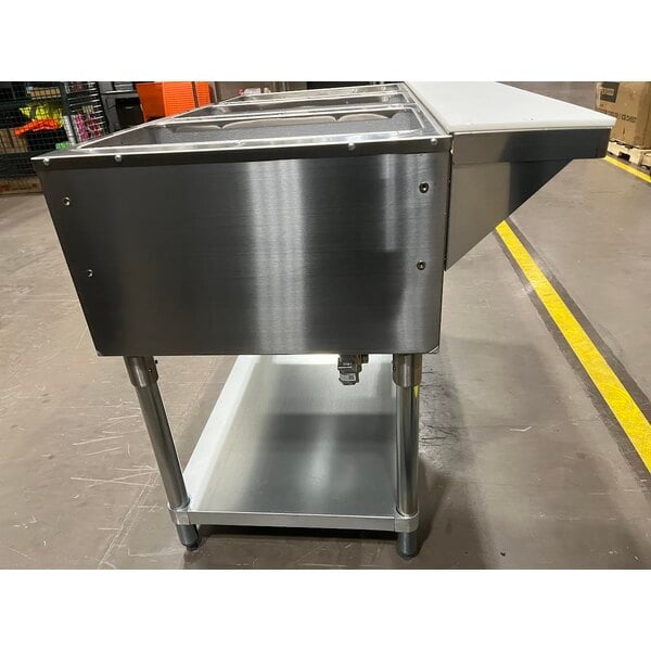 Scratch and Dent Advance Tabco HF-3G Liquid Propane Three Pan Powered Hot Food Table - Open Well