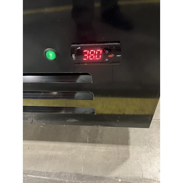 Scratch and Dent MainStreet Equipment GMC-23 28" Black Swing Glass Door Merchandiser Refrigerator - 120V